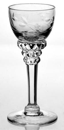 Rose Marie Clear (Cut) Cordial Glass