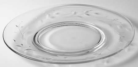 Rose Marie Clear (Cut) Luncheon Plate