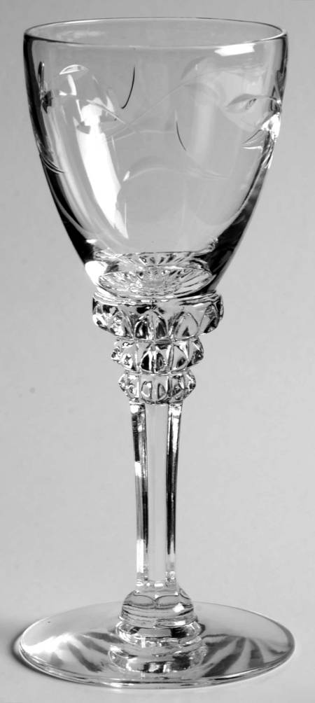 Rose Marie Clear (Cut) Wine Glass