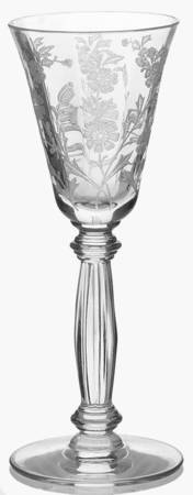 Rose Marie Clear (Etched) Cordial Glass