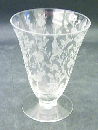 Rose Marie Clear (Etched) 8 Oz Footed Tumbler