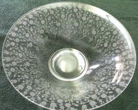 Rose Marie Clear (Etched) Flared Bowl