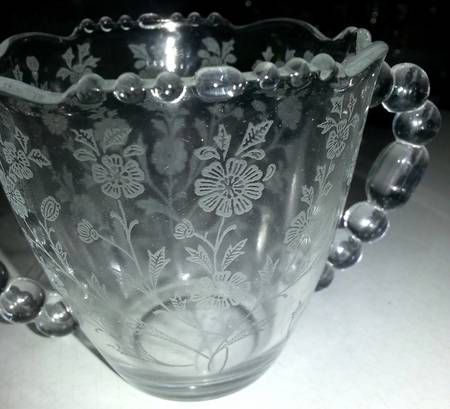 Rose Marie Clear (Etched) Sugar-Open