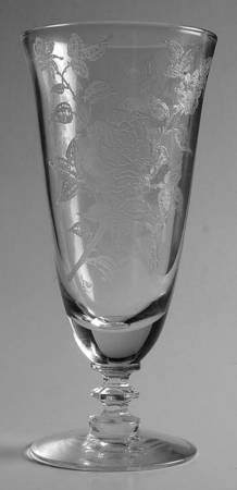 Rose (Etched) Juice Glass