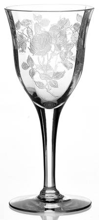 Roses Wine Glass
