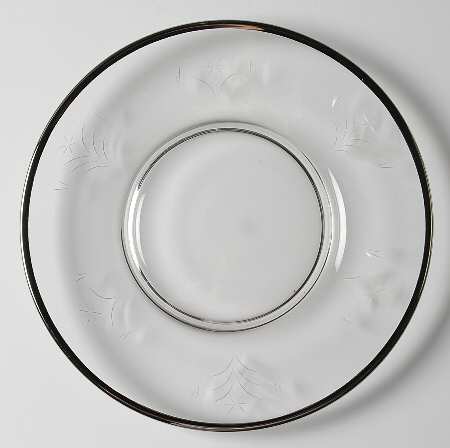Silverdale (17492, Platinum Trim) Luncheon Plate