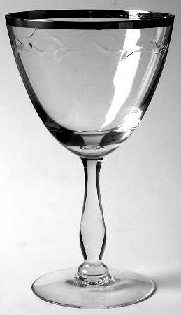 Simone (Platinum Trim) Water Goblet