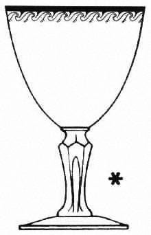 Silver Spray Stem 17618 (Platinum Trim) by Tiffin-Franciscan