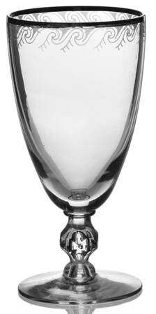 Silver Spray Stem 17601 (Platinum Trim) Juice Glass