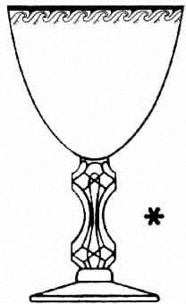 Silver Spray Stem 17601 (Platinum Trim) by Tiffin-Franciscan