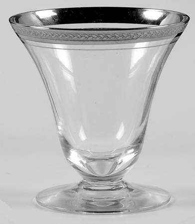 Silver Wreath (Platinum Trim) Oyster or Fruit Cocktail
