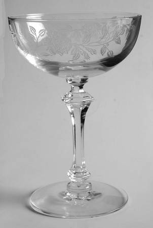 Tea Rose Etch Champagne/Tall Sherbet