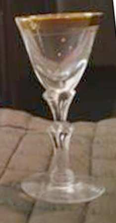 Thread of Gold Cordial Glass