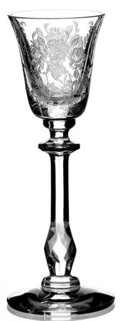 Tiffin Rose (Etched) Cordial Glass