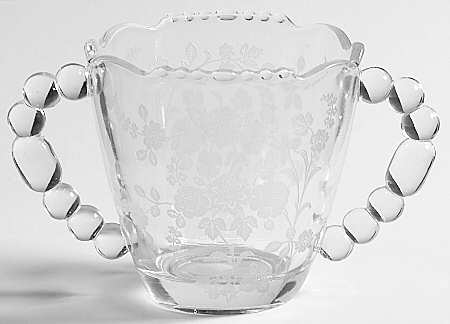 Tiffin Rose (Etched) Open Sugar