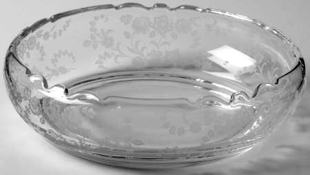 Tiffin Rose (Etched) Nappy