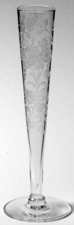 Tiffin Rose (Etched) 6" Bud Vase
