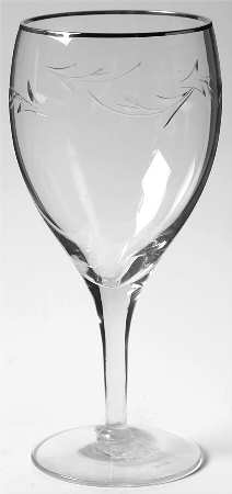Twilight Clear (Stem 17690, Platinum Trim) by Tiffin-Franciscan