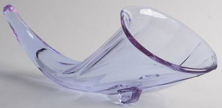 Twilight Blue (Stem 17524) Cornucopia Vase