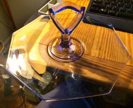 Twilight Blue (Stem 17524) Center Handle Tray