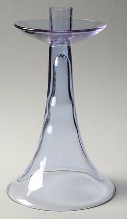Twilight Blue (Stem 17524) 10" Tall Single Light Candlestick