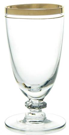 Valencia Clear (Gold Trim) Juice Glass
