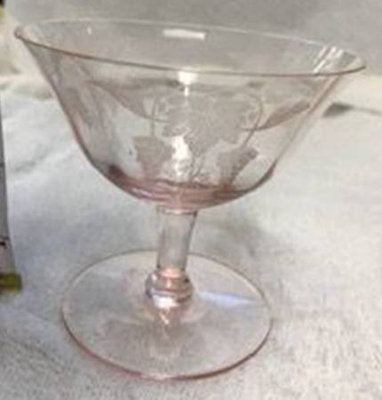 Vintage Pink Low Sherbet