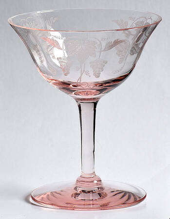Vintage Pink Champagne/Tall Sherbet by Tiffin-Franciscan