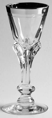 Wedding Day (Platinum Trim) Cordial Glass