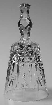 Westerly (Square Base) Bell Made From Claret Glass