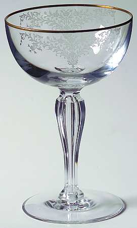 Whisper Clear (Gold Trim) Champagne/Tall Sherbet by Tiffin-Franciscan
