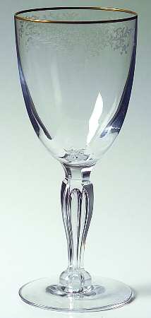 Whisper Clear (Gold Trim) Wine Glass