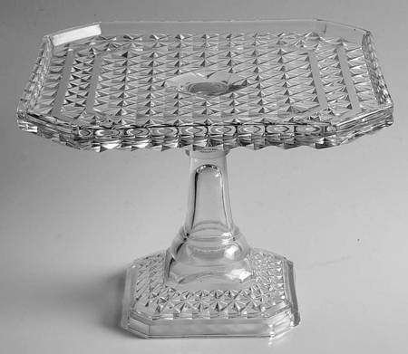 Williamsburg Pressed Square Cake Stand