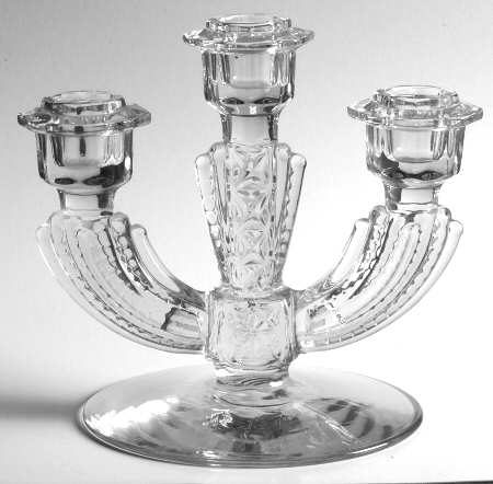 Williamsburg Pressed 3 Light Candlestick