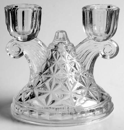 Williamsburg Pressed Double Light Candlestick