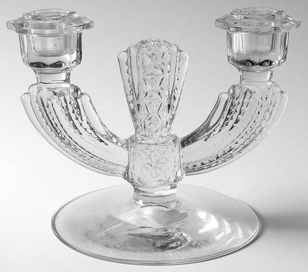 Williamsburg Pressed 5" Double Light Candlestick