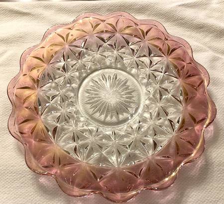 Williamsburg Ruby Flashed 12" Sandwich Plate