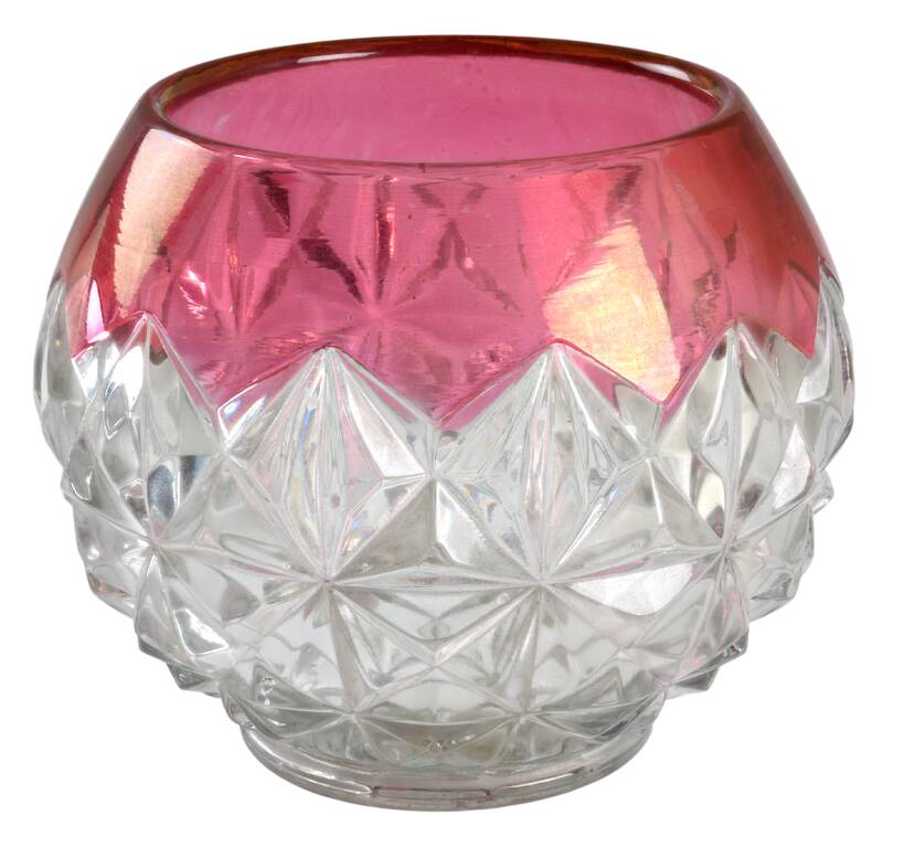 Williamsburg Ruby Flashed 5" Rose Bowl