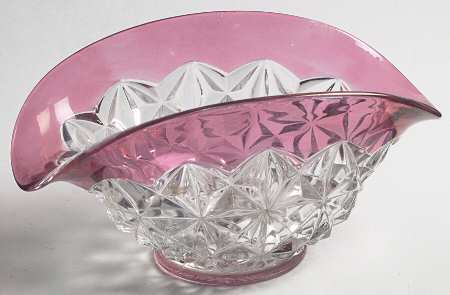 Williamsburg Ruby Flashed 8" Oval Bowl