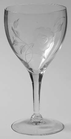 Windswept Rose Wine Glass