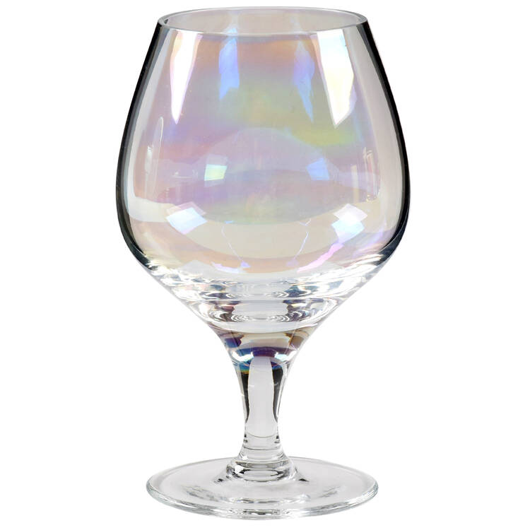 Iris Lustre (Non Optic) Brandy Glass
