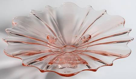 310-1-2-Pink 11" 3-Toed Torte Plate