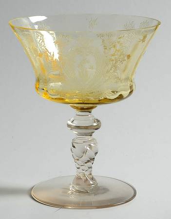 La Fleure Yellow (Stem 15022) Low Sherbet