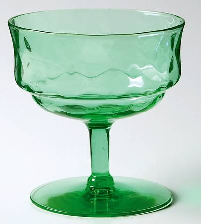 15028 Green Diamond Optic Low Sherbet