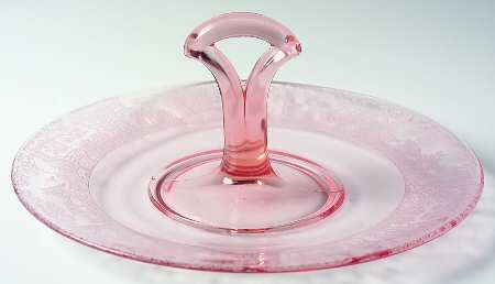 Deerwood Pink Center Handle Tray