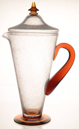 Lace Amber 64 Oz Pitcher & Lid