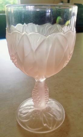 TTC1 Pink (Frosted) Wine Glass