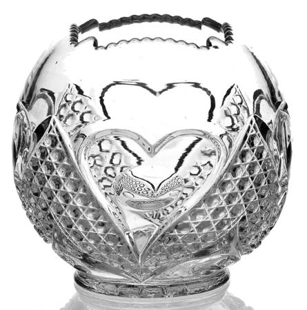 Heart with Thumbprint 5" Rose Bowl
