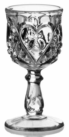 Heart with Thumbprint Cordial Glass
