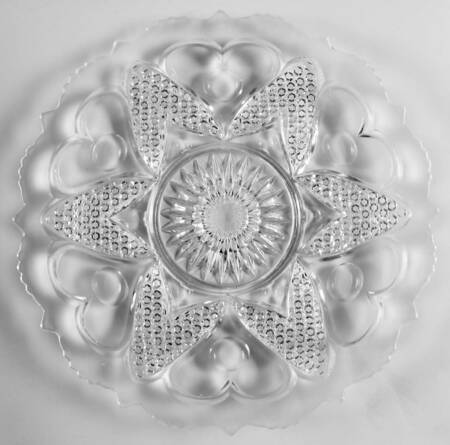 Heart with Thumbprint 11" Sandwich Plate